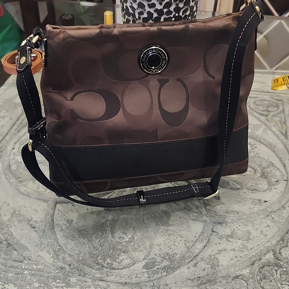 Coach Brown Crossbody Shoulder Bag Purse